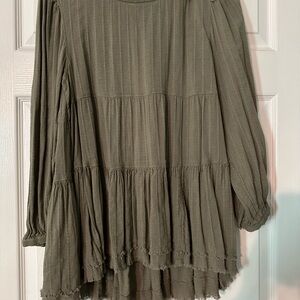 American Eagle Outfitters Olive Blouse